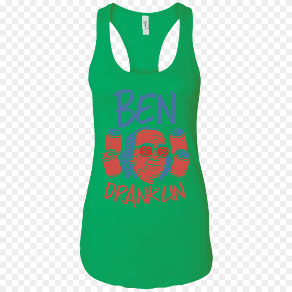 Of July Shirts For Men Ben Drankin Benjamin Franklin Tee, Clothing, Tank Top, Face, Head Png Image