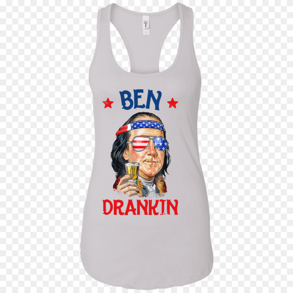 Of July Shirts For Men Ben Drankin Benjamin Franklin Tee, Accessories, Tank Top, Clothing, Sunglasses Free Transparent Png