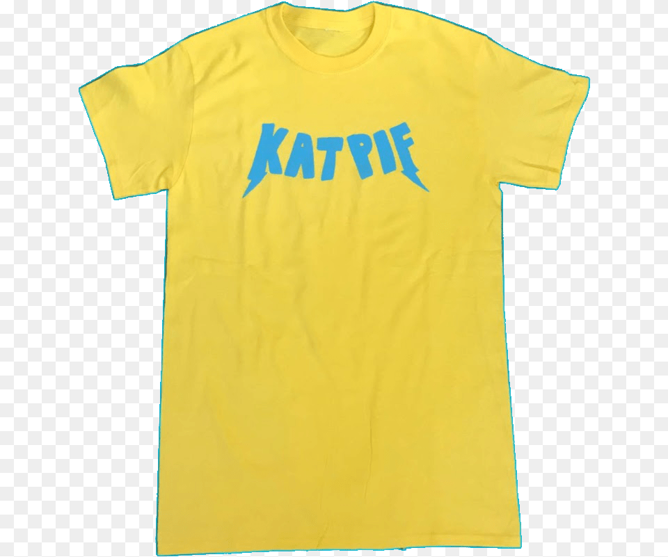 Of Katpif Yellow And Blue Storm Tee Active Shirt, Clothing, T-shirt Free Transparent Png