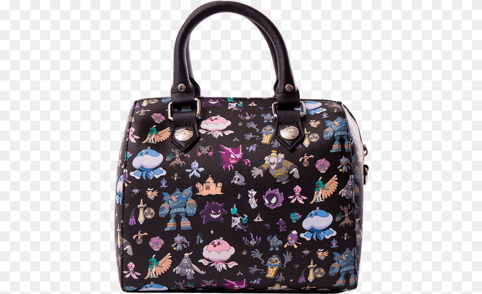 Of Loungefly Pokemon Ghost Print Black Crossbody Bag Purse, Accessories, Handbag Png Image