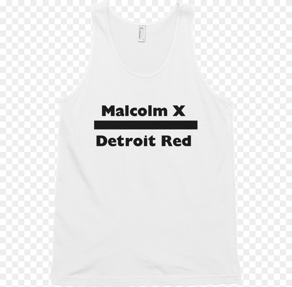 Of Malcolm X Over Detroit Red Cake, Clothing, Tank Top, Shirt Png Image