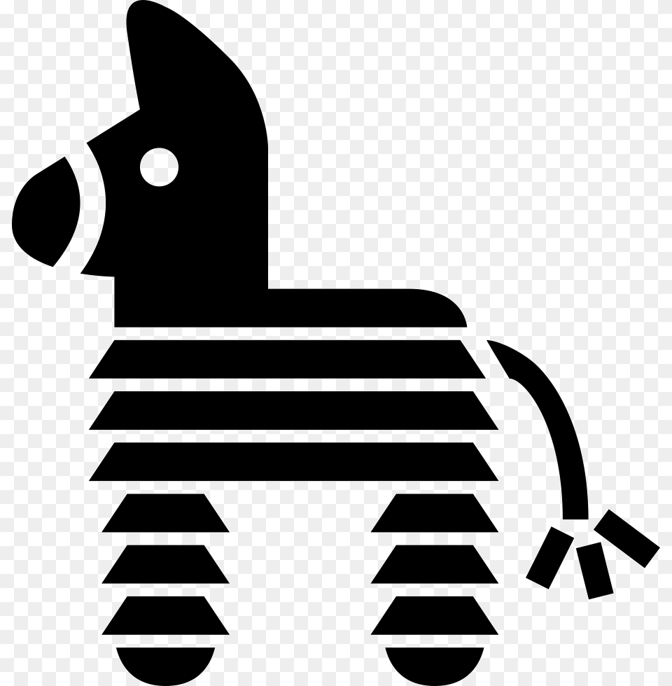 Of Mexico With Horse Shape, Stencil Free Transparent Png