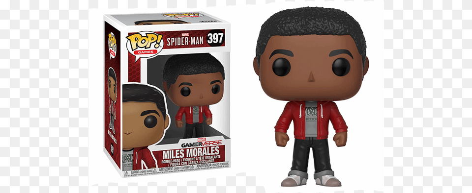 Of Miles Morales Funko Pop, Baby, Person, Plush, Toy Free Png Download