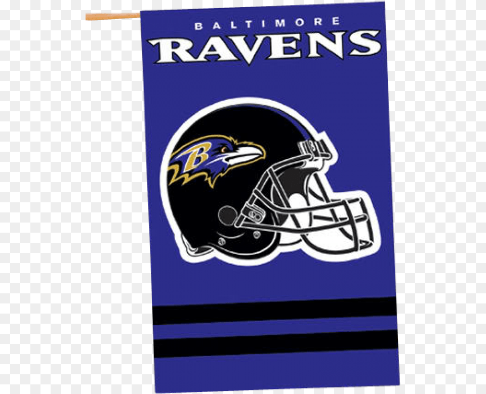 Of Nfl Baltimore Ravens Banner House Flag Browns Vs Ravens Helmets, Helmet, American Football, Football, Person Free Png