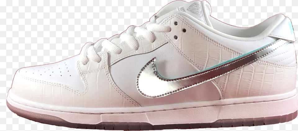 Of Nike Sb White Diamond Sneakers, Clothing, Footwear, Shoe, Sneaker Free Png Download