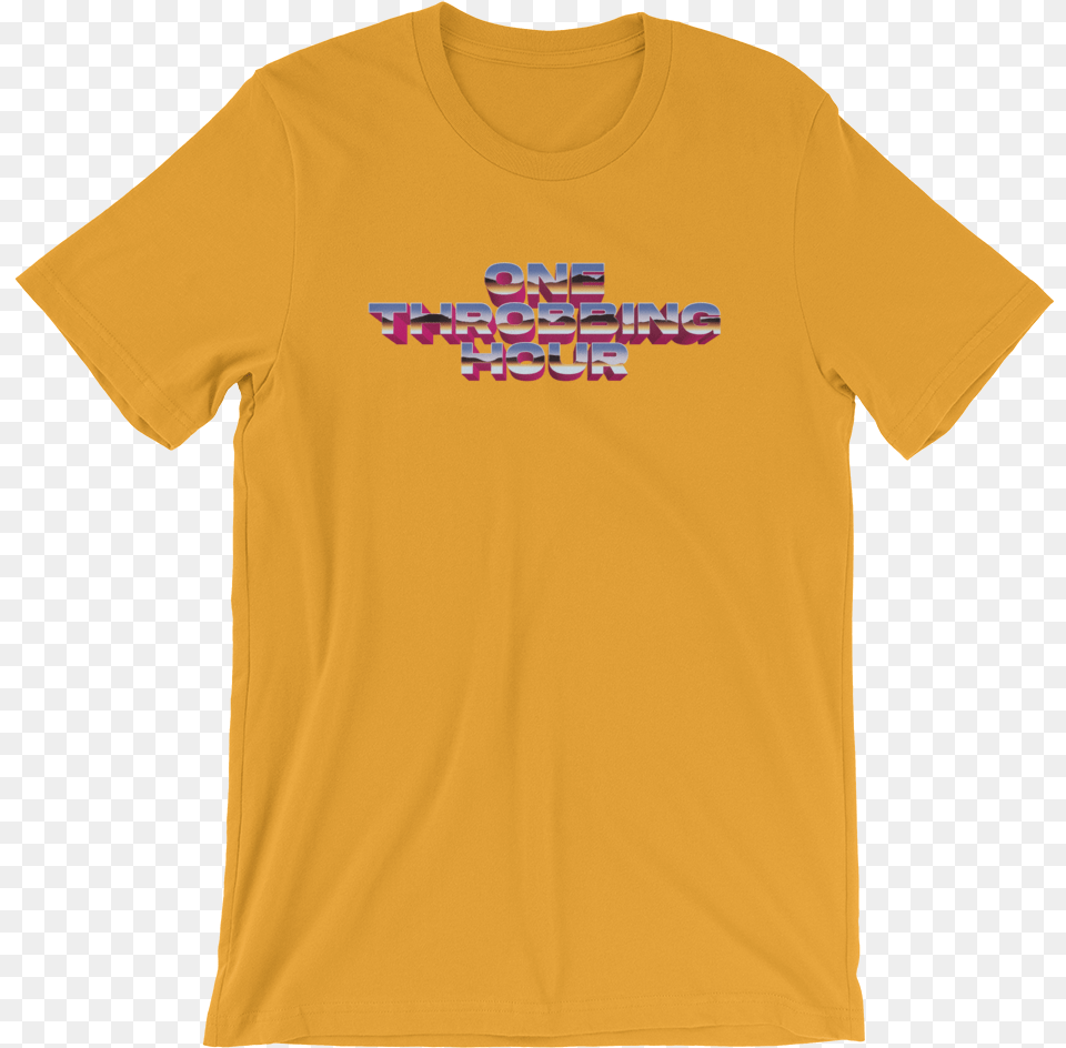 Of One Throbbing Hour Tee Yellow As Colour T Shirt, Clothing, T-shirt Free Png