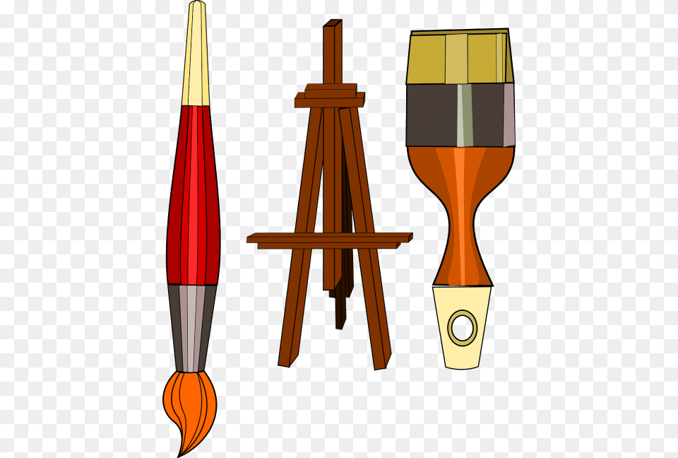 Of Paint And Art Supplies Charms, Brush, Device, Tool Free Transparent Png