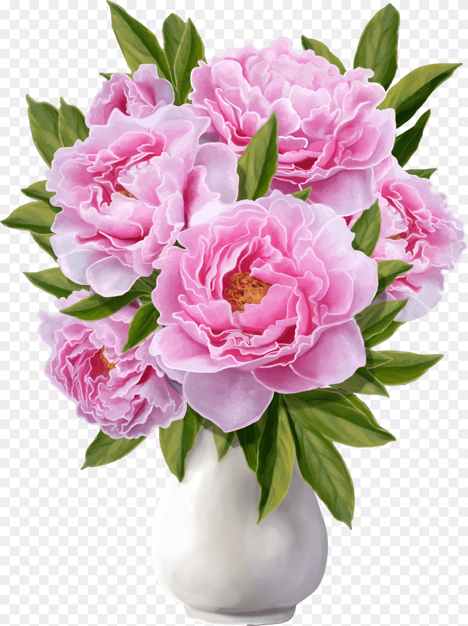 Of Peonies Banner Transparent Stock Vase With Flowers Transparent, Flower, Flower Arrangement, Flower Bouquet, Plant Png Image