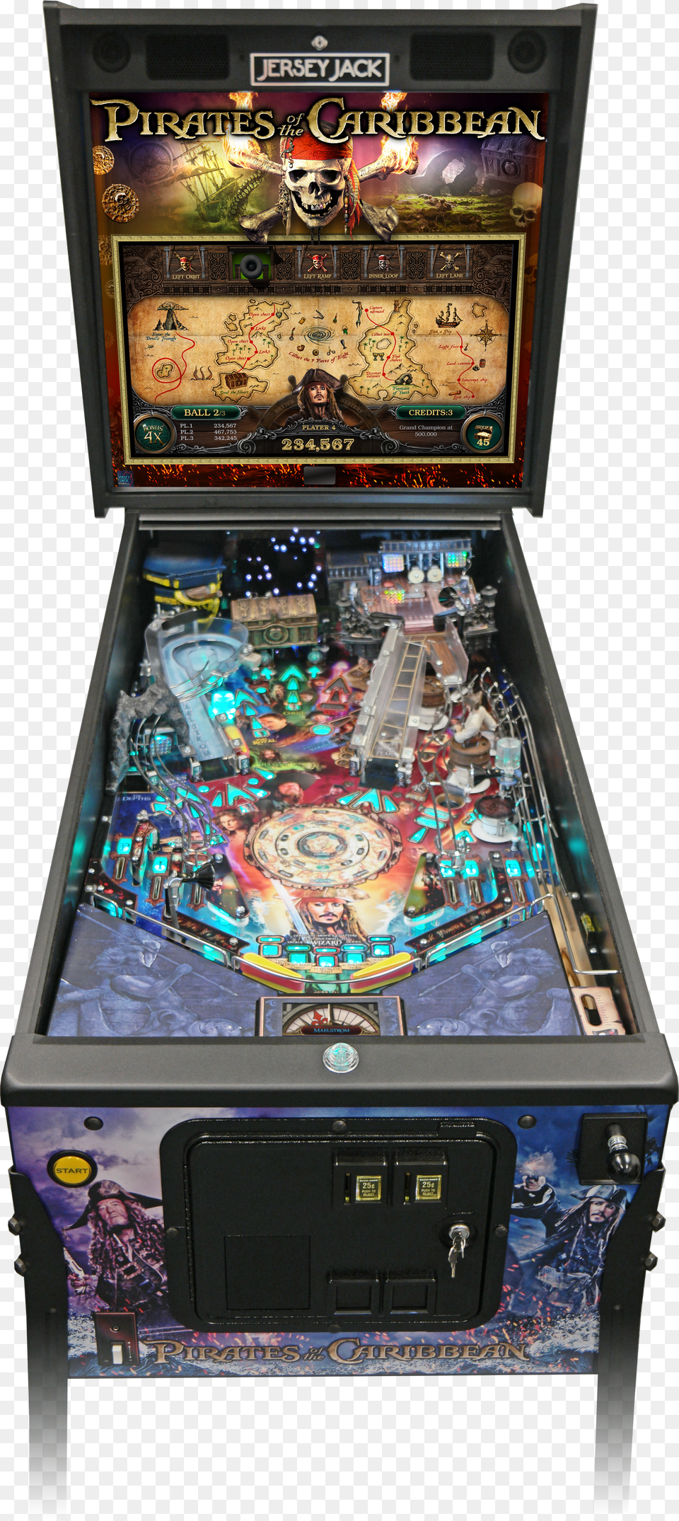 Of Pirates Of The Caribbean Limited Edition Pinball Machine Free Png