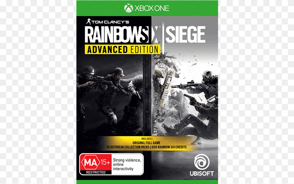 Of Rainbow Six Siege Advanced Edition Xbox One, Advertisement, Poster, Adult, Male Free Png