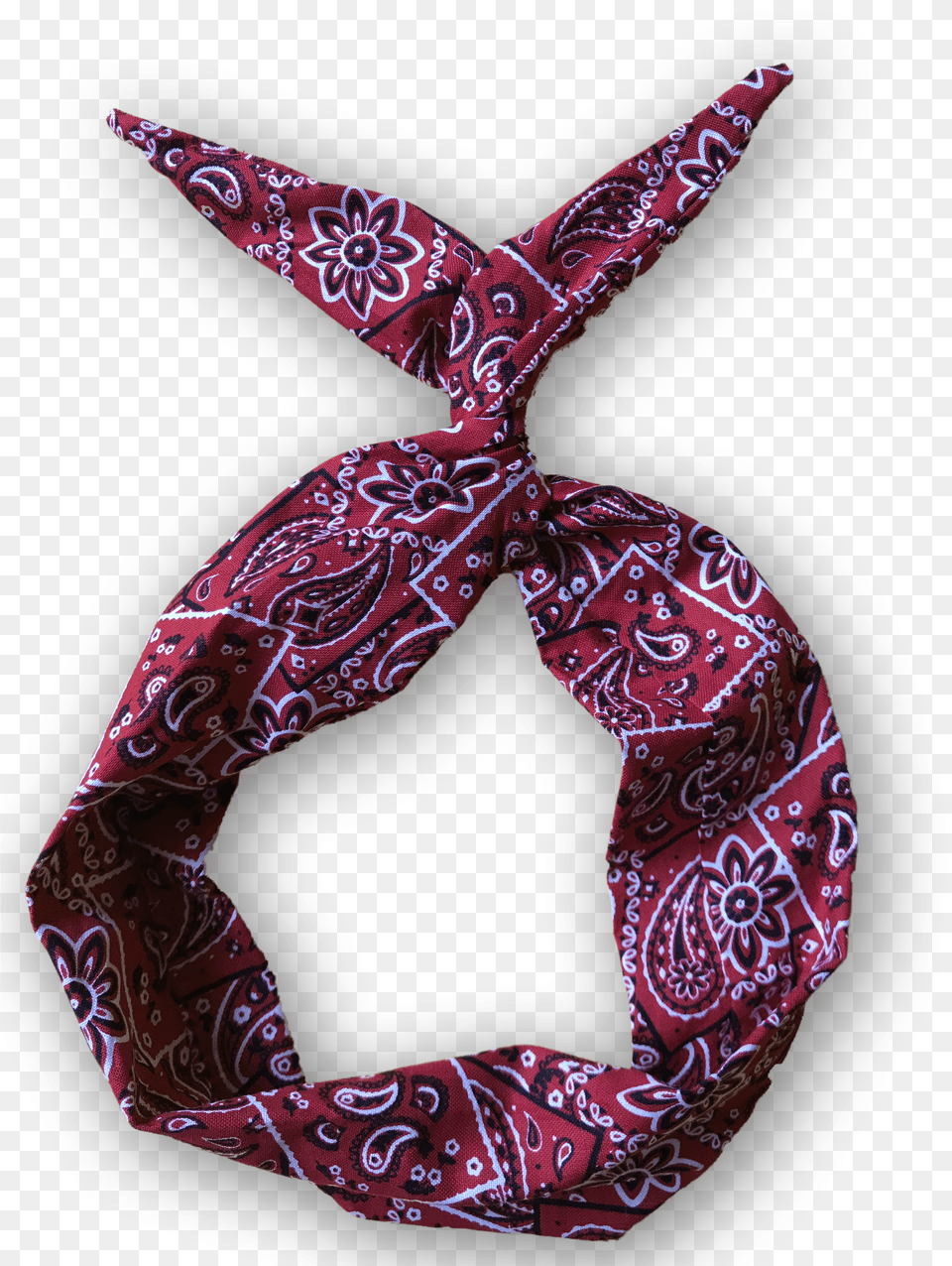 Of Red Bandana Print Wire Headband Motif Free Png Download