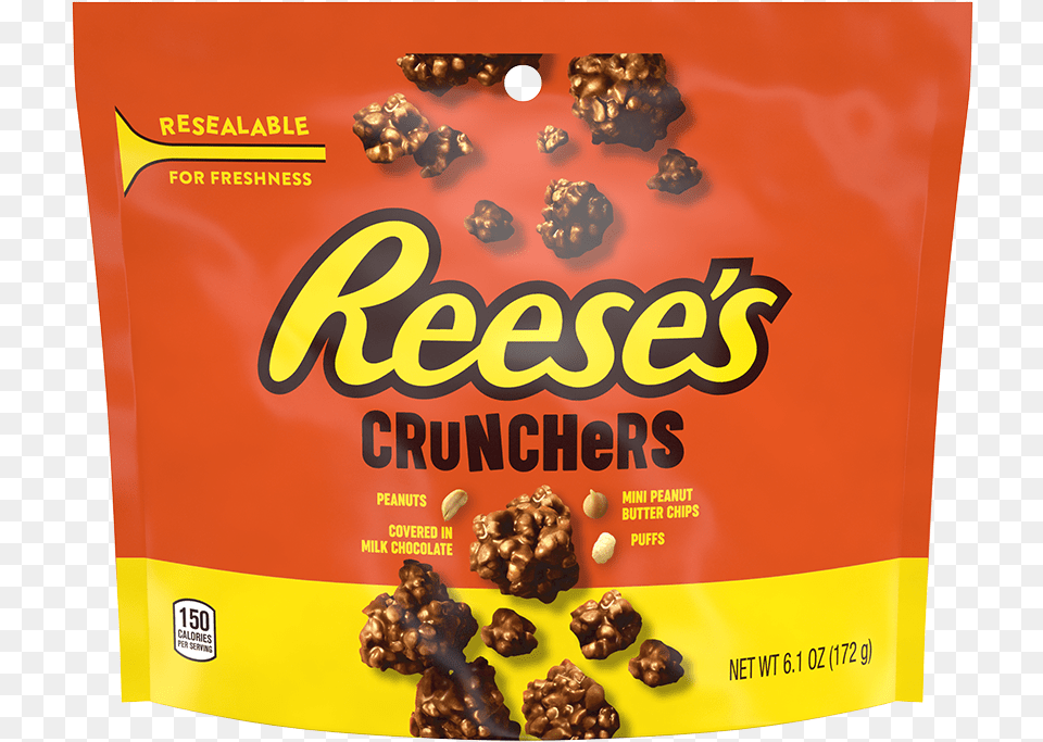 Of Reese S Crunchers Packaging Reese39s Peanut Butter Cups, Food, Person, Snack Free Png