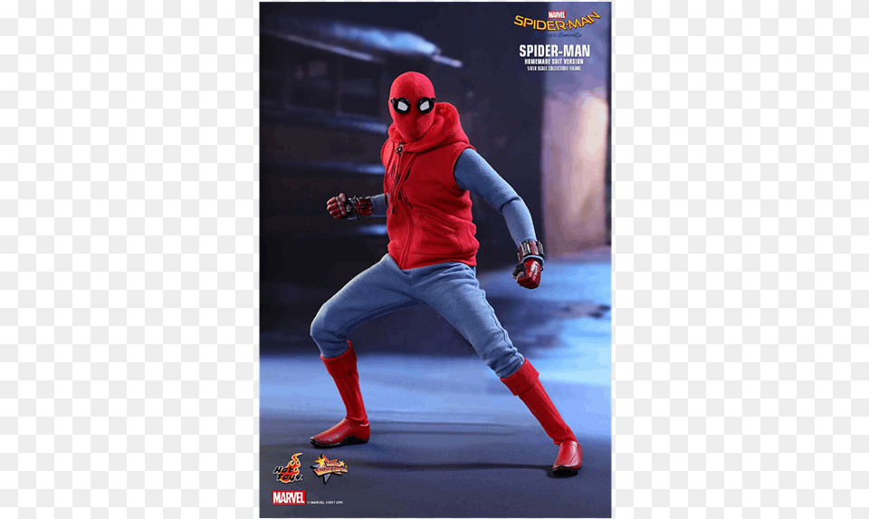 Of Spider Man Homecoming Homemade Suit Hot Toys, Adult, Person, Woman, Female Free Png Download