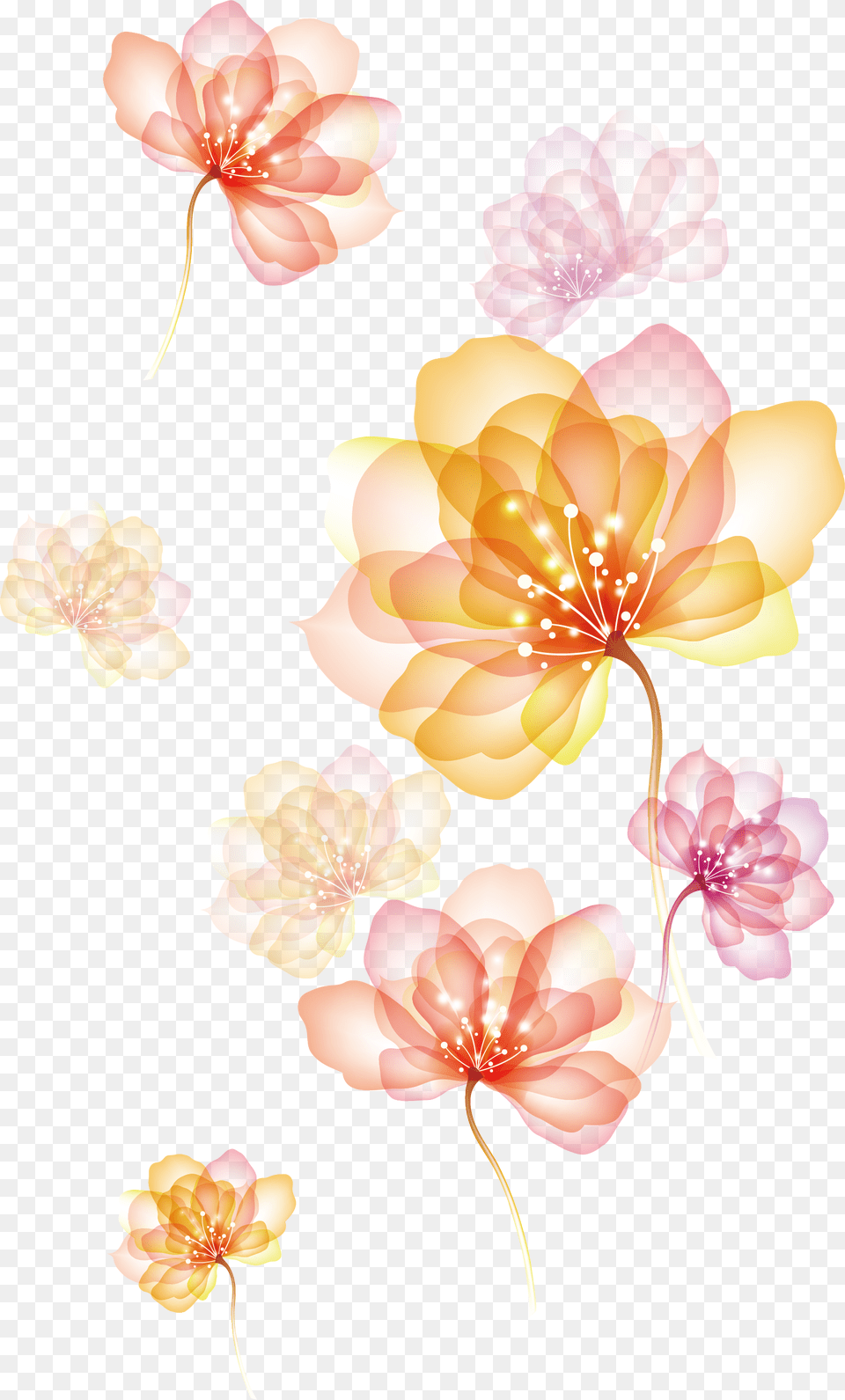 Of Spreading Flowers Effect Hd Image Clipart Flower Effect, Art, Floral Design, Graphics, Pattern Free Transparent Png