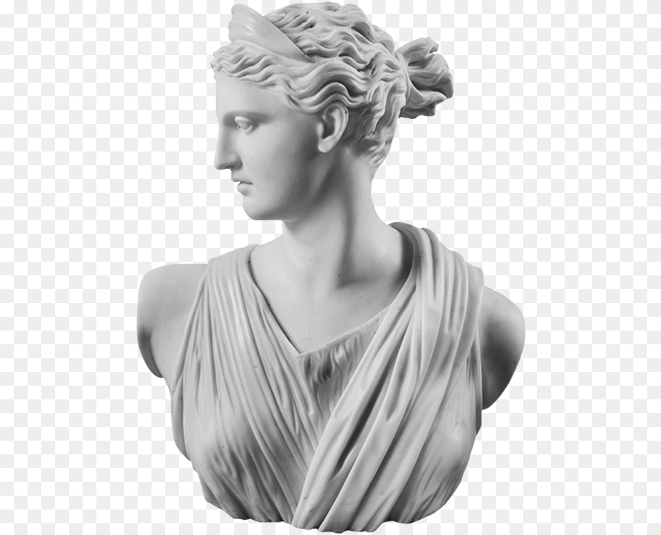 Of Statue Head Of Artemis Diana Greek Roman Goddess Humanity, Adult, Person, Woman, Female Png Image