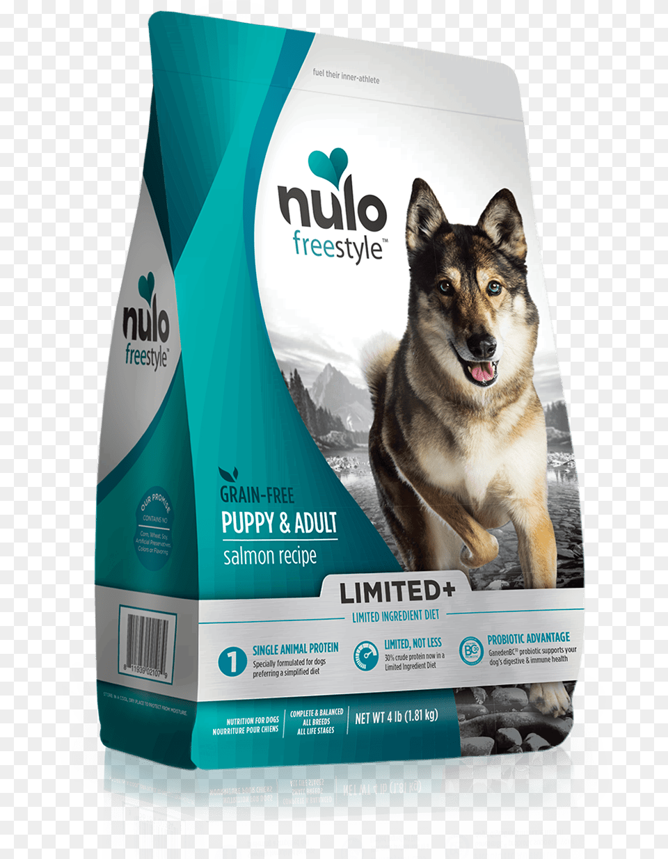 Of The Nulo Salmon Puppy Dog Food Nulo Small Breed Turkey, Advertisement, Animal, Canine, Mammal Png