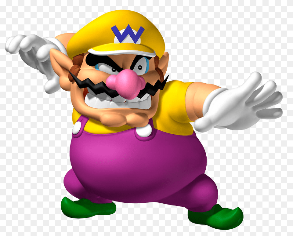 Of The Ugliest Video Game Characters Viewkick Wario And Waluigi Transparent, Toy, Performer, Person Png Image