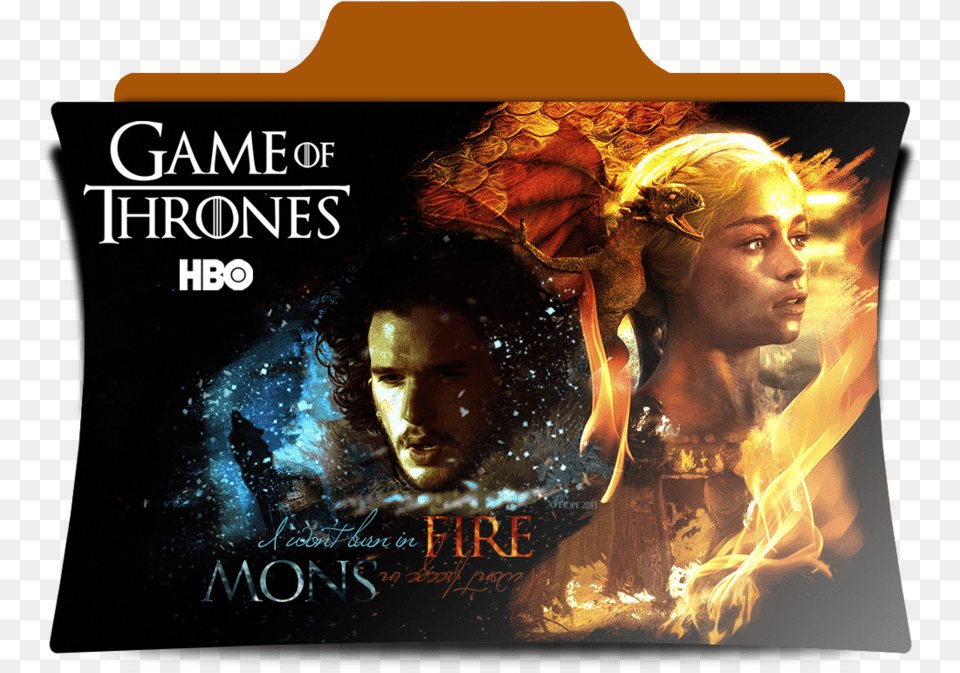 Of Thrones Tv Series Folder Icon Game Of Thrones John And Danny, Advertisement, Book, Publication, Poster Free Transparent Png