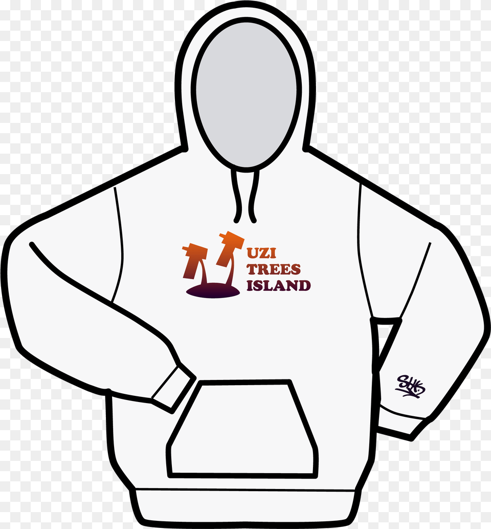 Of Uzi Hoodie Hoodie Template, Clothing, Knitwear, Sweater, Sweatshirt Free Png