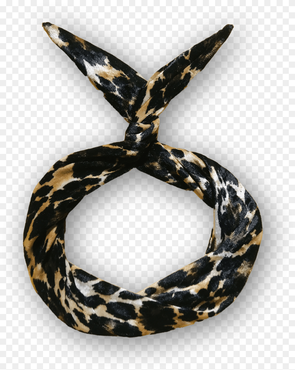 Of Velvet Leopard Print Wire Headband Scarf, Clothing, Accessories Free Transparent Png