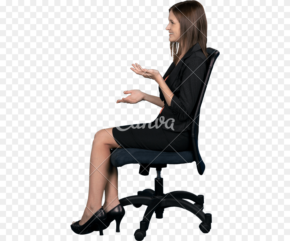Of Woman Photos By Canva Woman Sitting Side View, Adult, Shoe, Person, High Heel Free Transparent Png