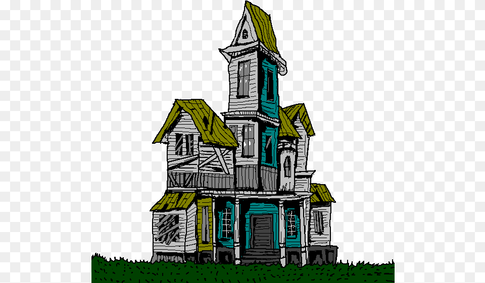 Of Worshipmanor Houseresidential Old Haunted House Clipart, Architecture, Building, Countryside, Hut Free Png Download