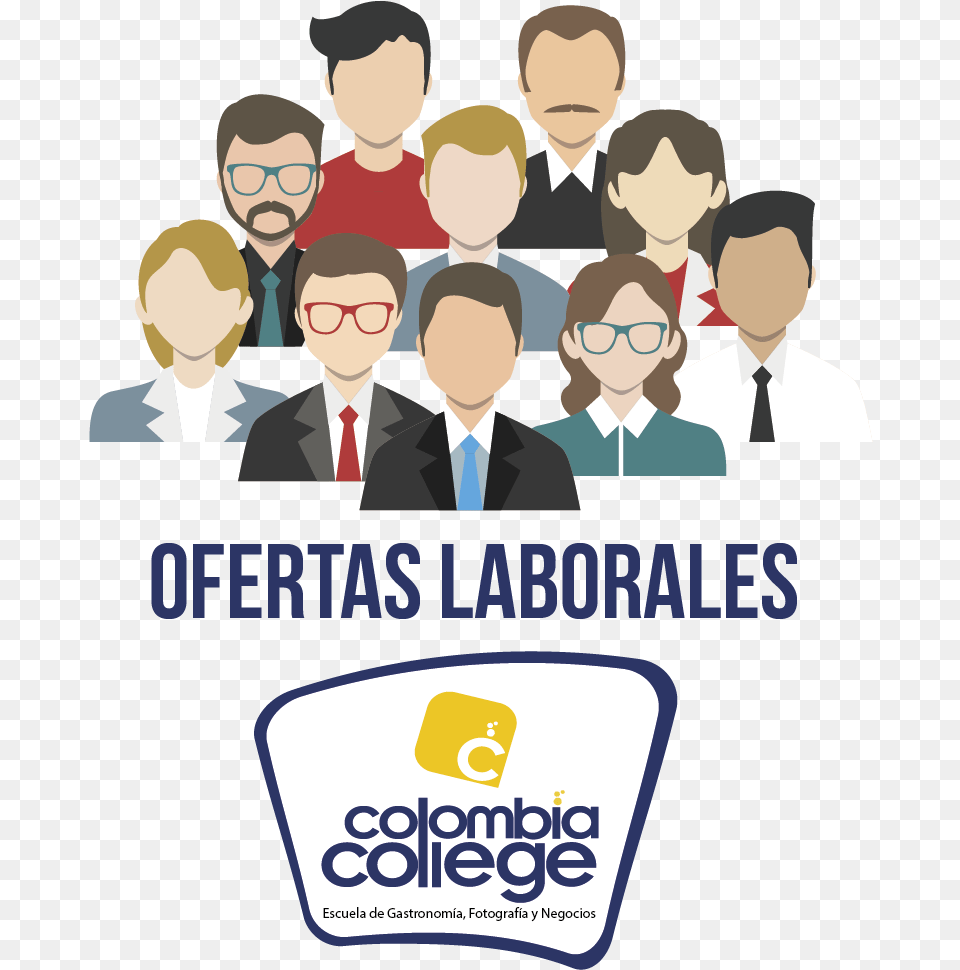 Ofertas Laborales Pic Group Of People Animation, Person, Crowd, Accessories, Man Free Png Download