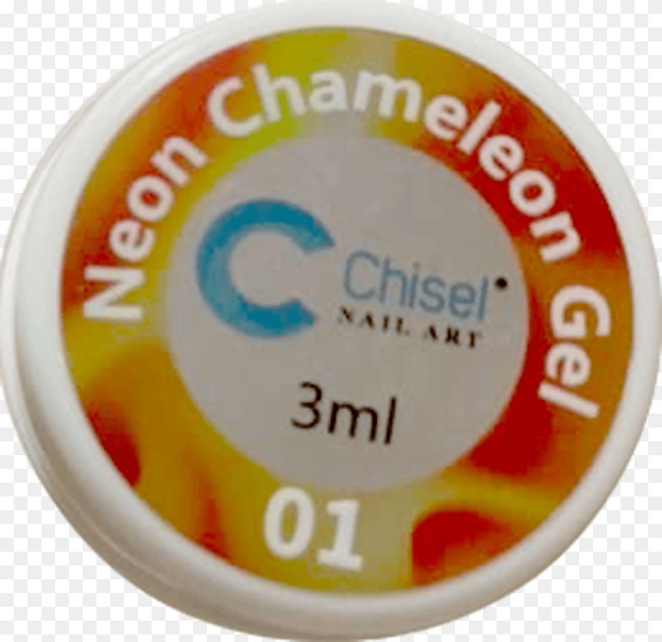Off Chisel Painting Neon Chameleon Gel, Badge, Logo, Symbol, Food Free Png Download