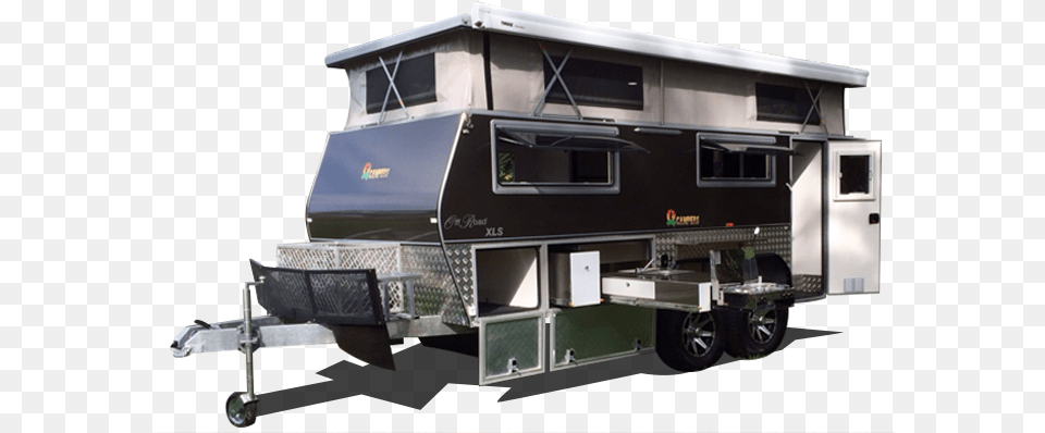 Off Road Titanium Camper Trailer Recreational Vehicle, Caravan, Transportation, Van, Rv Free Png