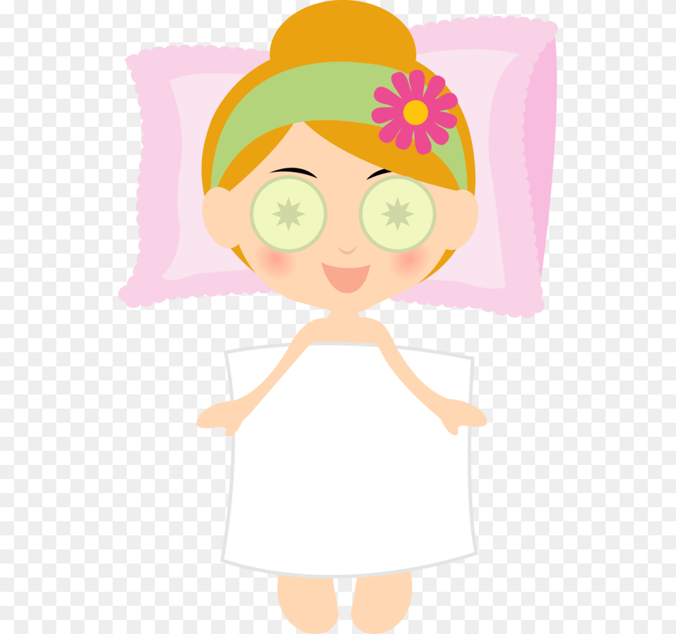 Off Sale Spa Girls Party Clipart For Scrapbooking Spa Day Clip Art, Clothing, Hat, Baby, Person Free Png Download