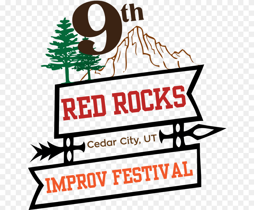 Off The Cuff Improv Presents The 9th Annual Red Rock Trading Phrases Large Pine Tree Wall Decal, Advertisement, Mountain, Nature, Outdoors Png