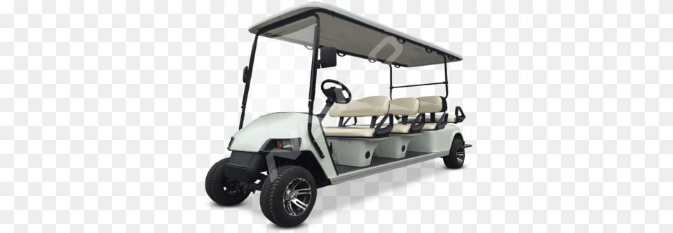 Off White 8 Seater Golf Cart Roots Golf Car 8 Seater, Vehicle, Transportation, Golf Cart, Sport Free Png Download