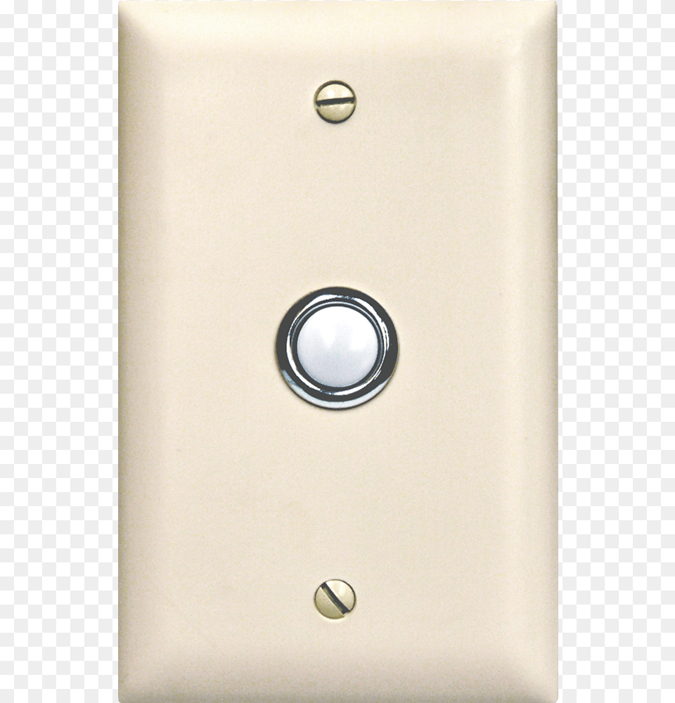 Off White Colored Door Bell Button Panel Doorbell Button Enclosure, Electrical Device, Switch Png Image