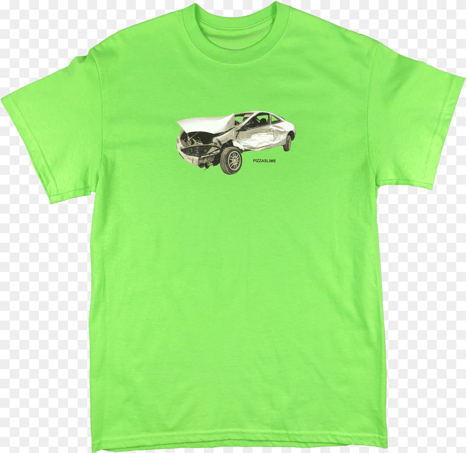 Off White Neon Shirt, Clothing, T-shirt, Car, Transportation Png