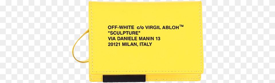 Off White Patent Card Holder Off White Patent Card Holder Yellow Black, Accessories, Bag, Handbag, Text Free Transparent Png