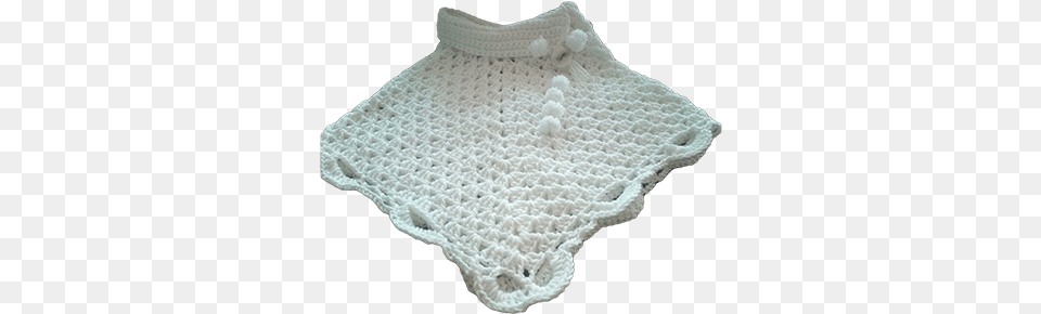 Off White Poncho With Virus Border Crochet, Cloak, Clothing, Fashion, Blouse Free Png