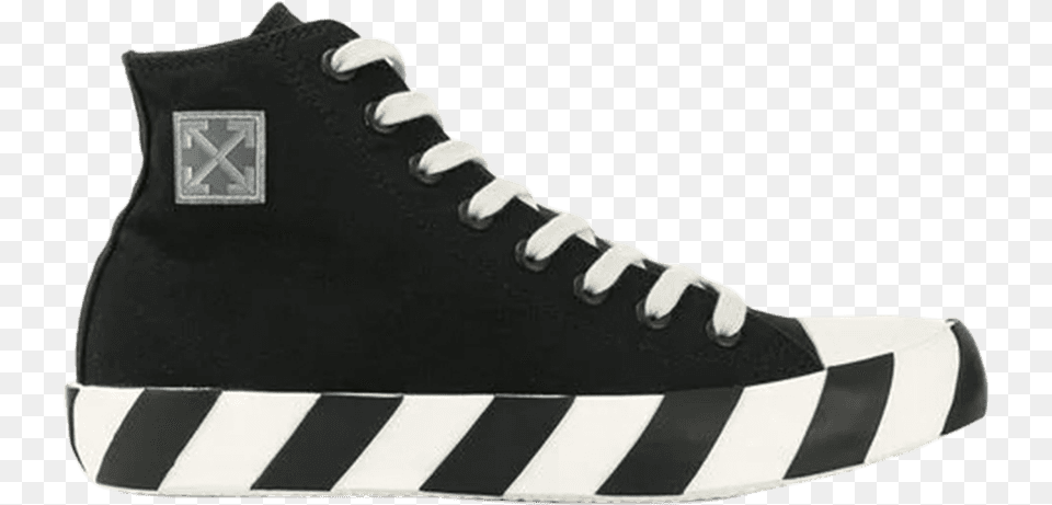 Off White Stripe High Converse Love Fear Love, Clothing, Footwear, Shoe, Sneaker Free Transparent Png