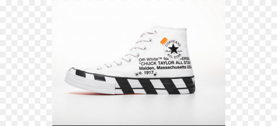 Off White X Converse Converse X Off White Chuck 70 Icon, Clothing, Footwear, Shoe, Sneaker Png