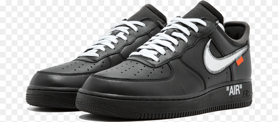 Off White X Nike Air Force 1 Moma Black Nike Air Force 1, Clothing, Footwear, Shoe, Sneaker Free Png Download