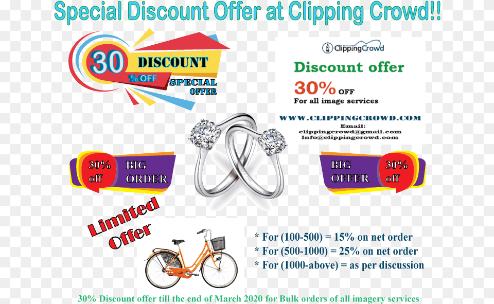 Offer Hybrid Bicycle, Accessories, Advertisement, Diamond, Gemstone Free Png