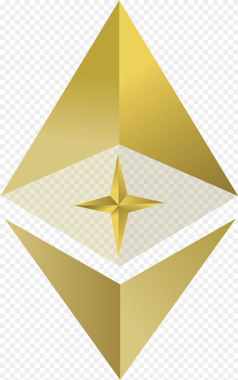 Offering Gold Initial Bitcoin Virtual Currency Ethereum Triangle Png Image