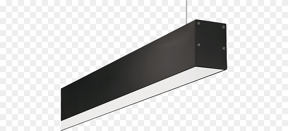 Office 4 Feet Linear Light In Black Black Linear Pendant Light, Lighting, Light Fixture Png Image