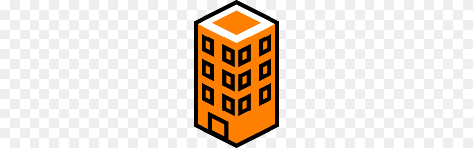 Office Building Orange Clip Art, Scoreboard, City, Architecture, Condo Free Png Download