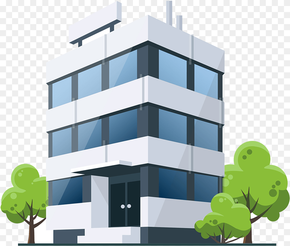 Office Building Vector, Architecture, City, Condo, High Rise Free Png Download