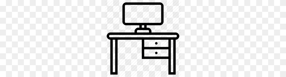 Office Cabins Clipart, Desk, Furniture, Table, Computer Free Transparent Png