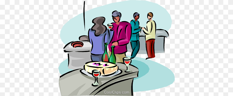 Office Celebration Clipart Clipart, Adult, Person, Meal, Woman Free Transparent Png