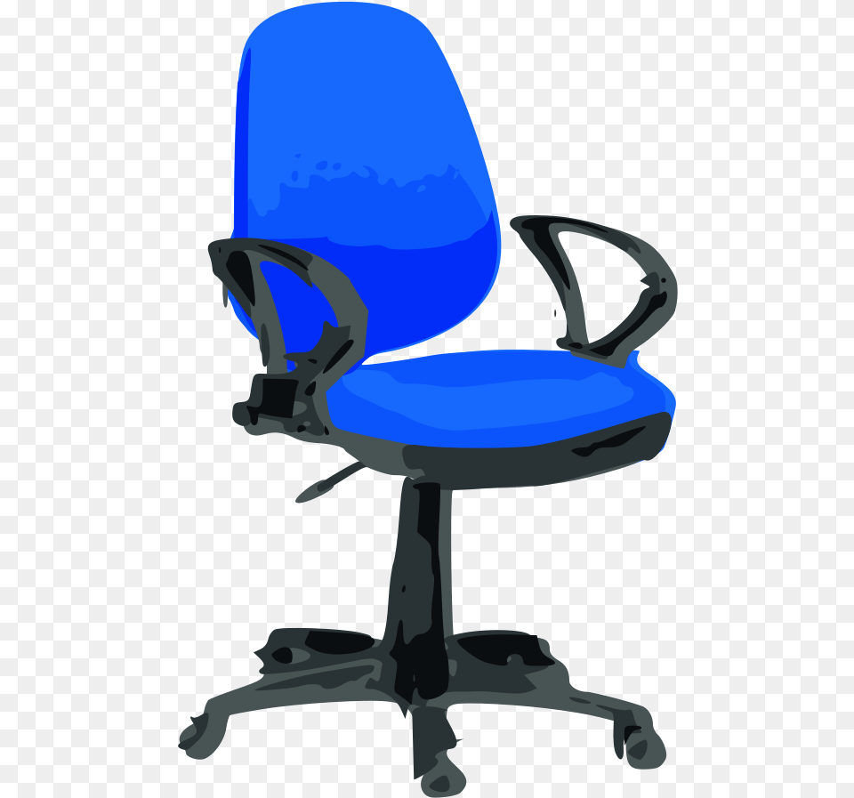 Office Chair Blue Chair Colour Furniture Wheels Office Chair Clip Art, Cushion, Home Decor Png