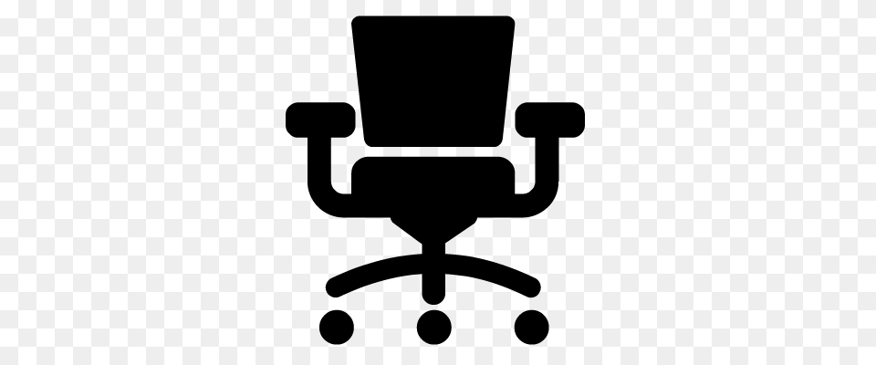 Office Chair Icon Free Download Vector, Silhouette, Text Png Image