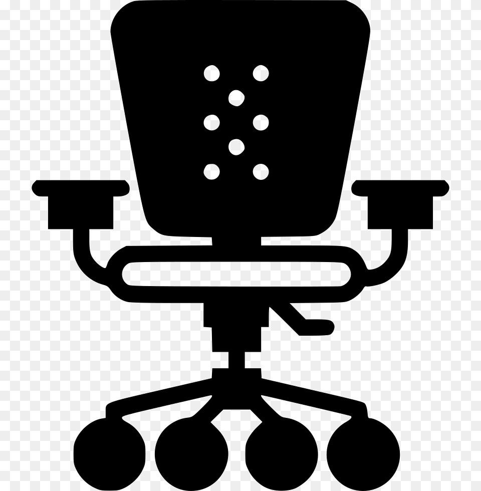Office Chair Office Furniture Icon, Stencil, Lighting, Plant, Lawn Mower Free Png Download