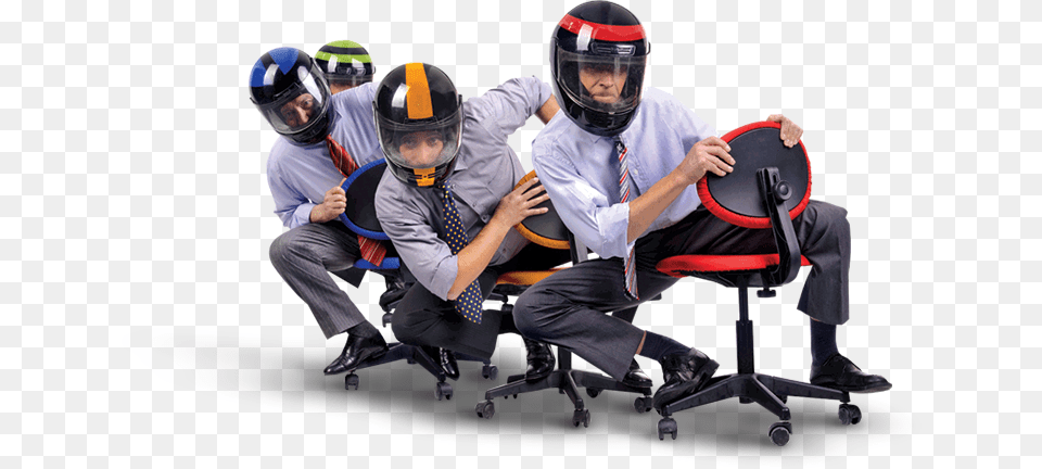 Office Chairs Competition, Person, People, Helmet, Crash Helmet Free Transparent Png